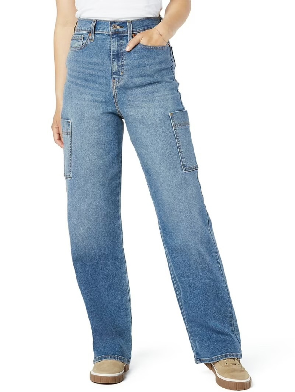Levi’s. Heritage High-Rise Loose Straight Cargo Jeans - Size 16 (W33)